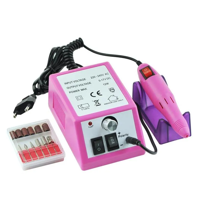 professional electric acrylic nail drill file machine kit bits manicure eu us plug or88