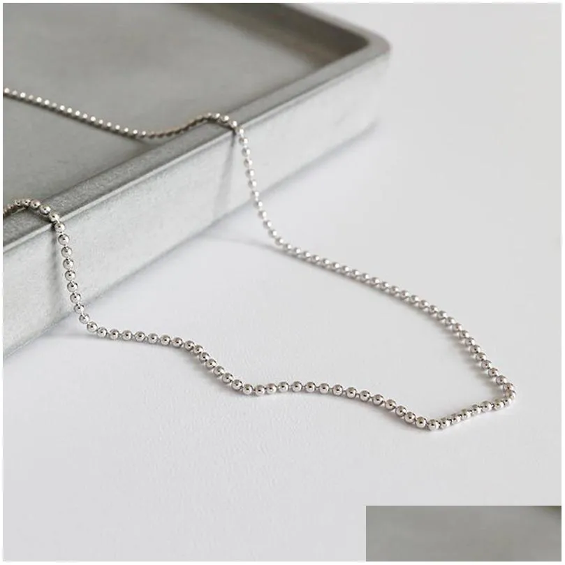 authentic 925 sterling silver link chain necklace fit for pendants for women mens sterling silver 925 jewelry accessories gift