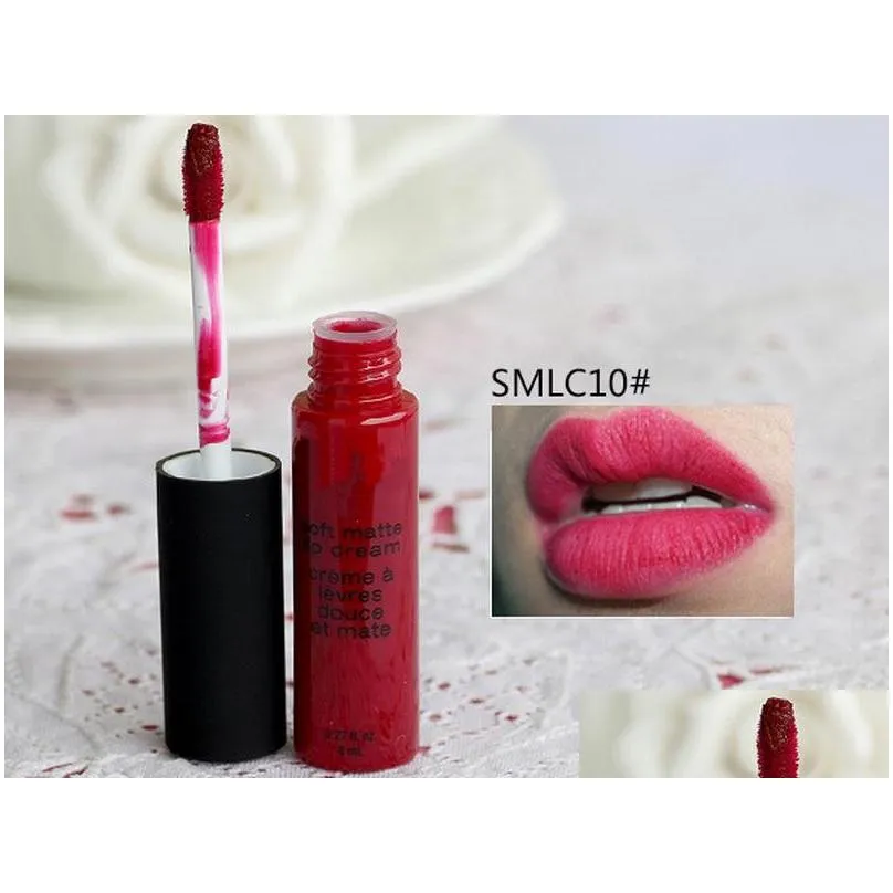 soft matte lip gloss velvet matte liquid lipstick natural nude long lasting waterproof 8ml makeup lipgloss