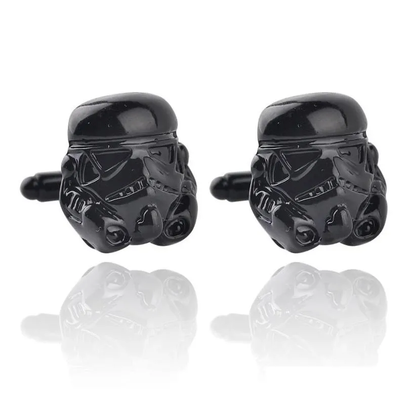 cuff links 50pairslot movie cuff links falcon darth vader bb8 r2d2 tie clips cufflinks for fans gifts 221022