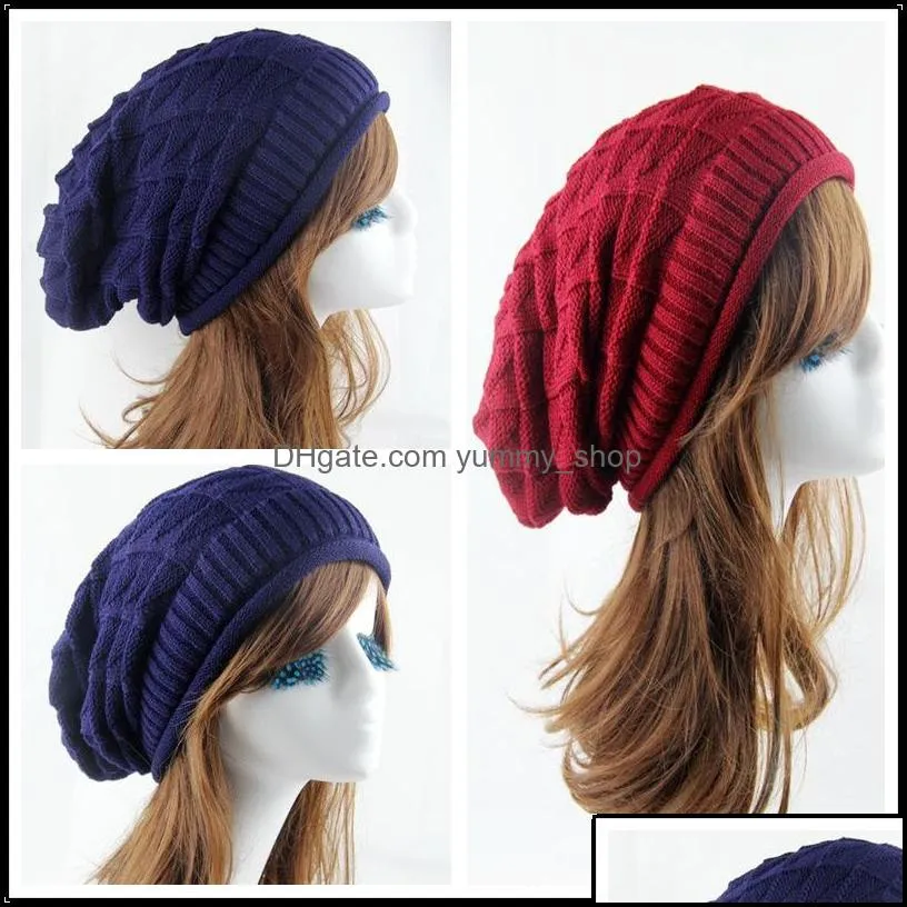 fashion women stretchy knitted skull beanies hat solid snood scarf warm beanie for womem autumn winter female cap