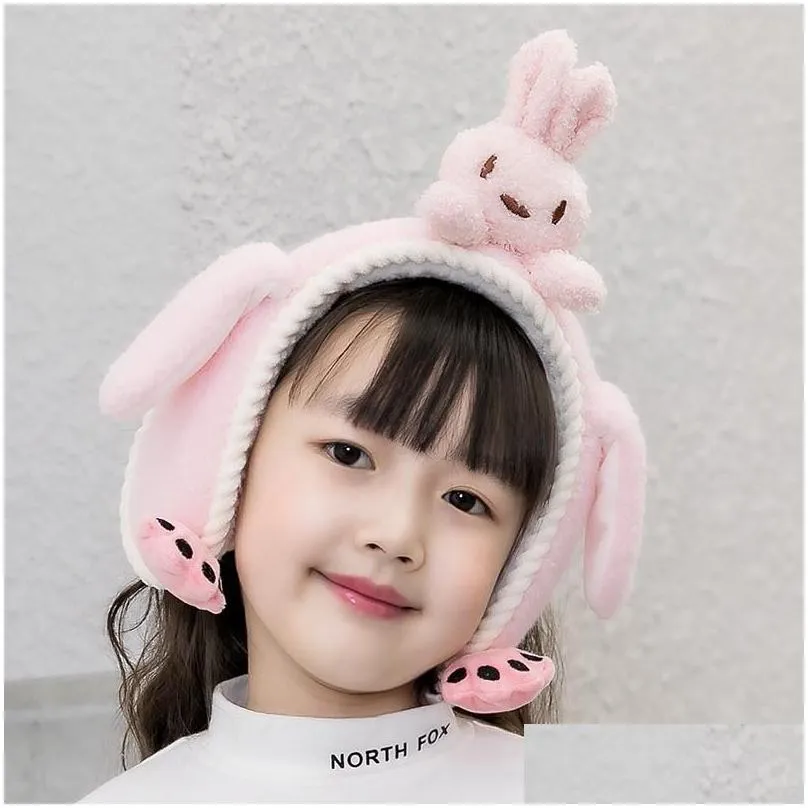 ear muffs parentchild cute cartoon children earmuffs douyin movable ears warm thick earmuffs students winter 221107