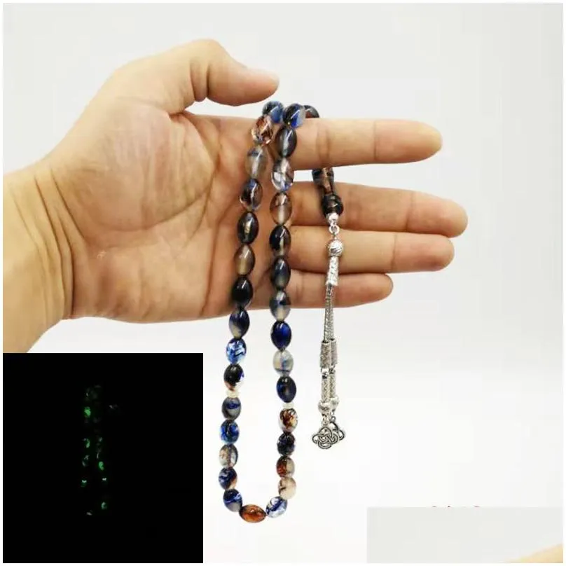 charm bracelets luminous tasbih special muslim rosary everything is misbaha eid ramadan gift islamic masbaha 33 prayer beads bracelet