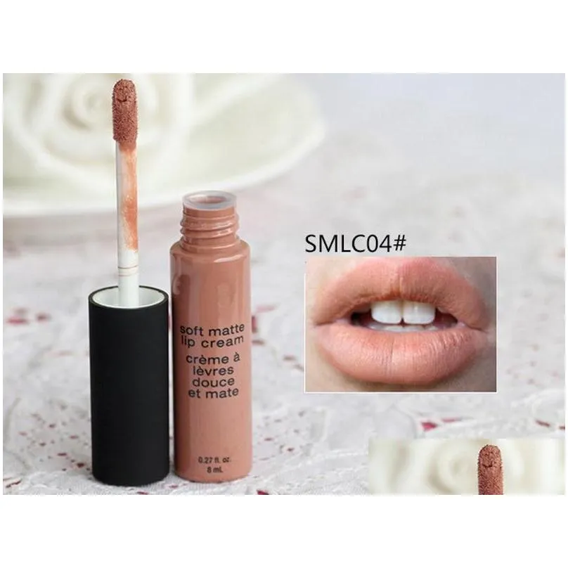 soft matte lip gloss velvet matte liquid lipstick natural nude long lasting waterproof 8ml makeup lipgloss