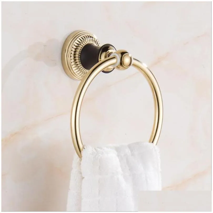 stainless steel rose gold/gold towel ring hanging round simple european bathroom accessories rings