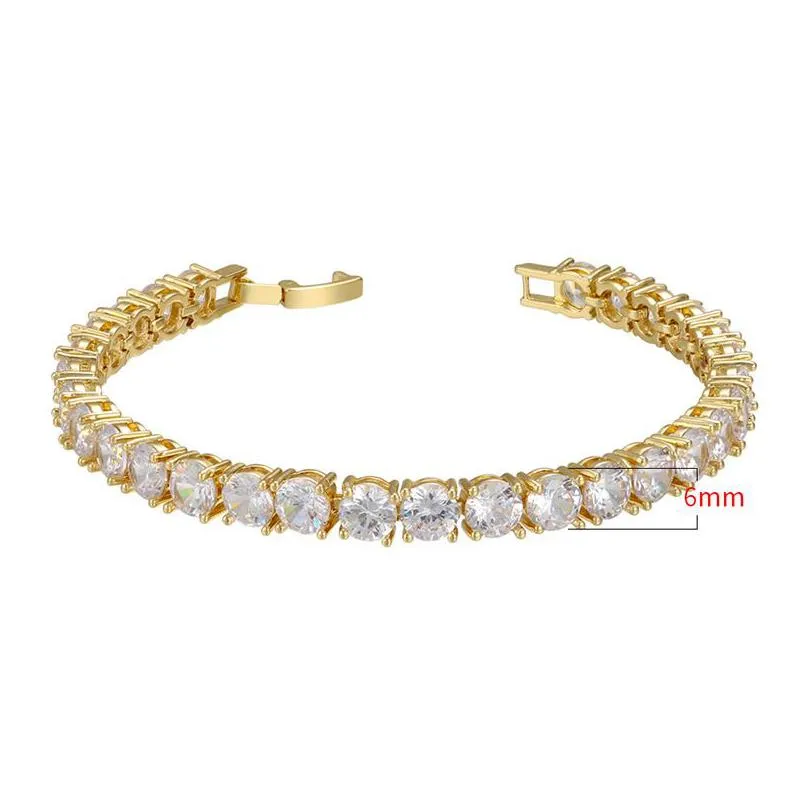 charm bracelets qmhje crystal stone heart love tennis bracelet for women wedding engagement gold silver color infinity luxury jewelry white cz