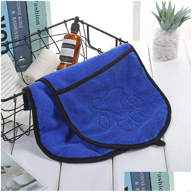 pet supplies bath towels ultraabsorbent microfiber super absorbent pets drying towel blanket with pocket small medium large dogs