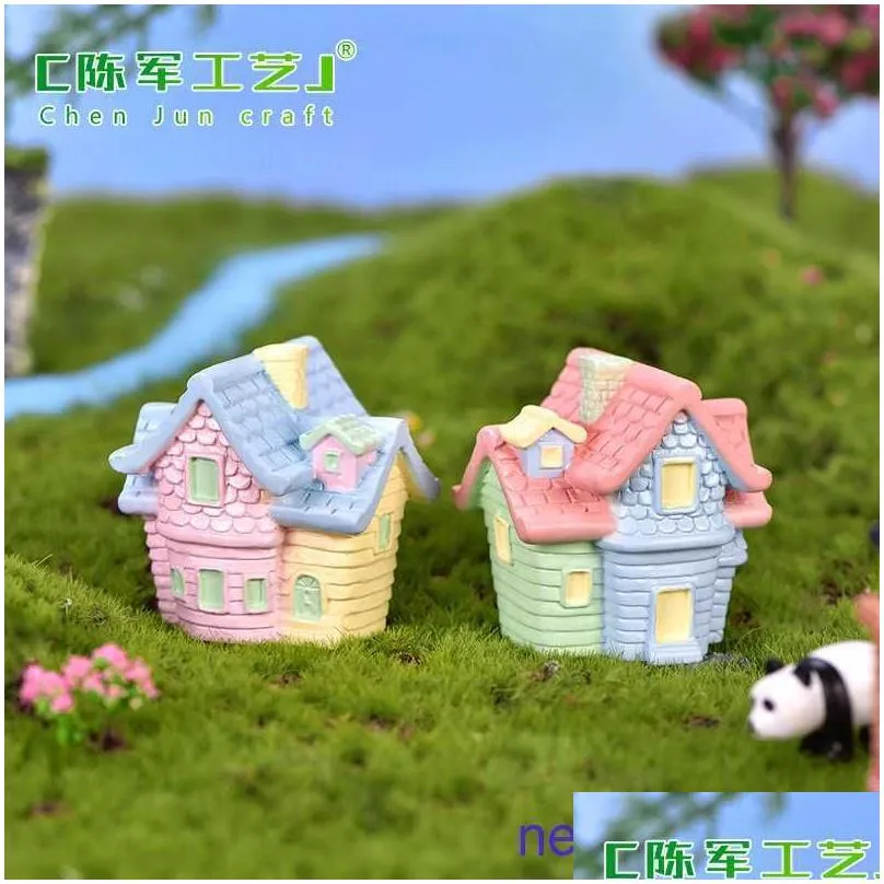 factory outlet balloon flying house micro landscape decoration diy meat bonsai landscaping accessories resin multistorey crafts