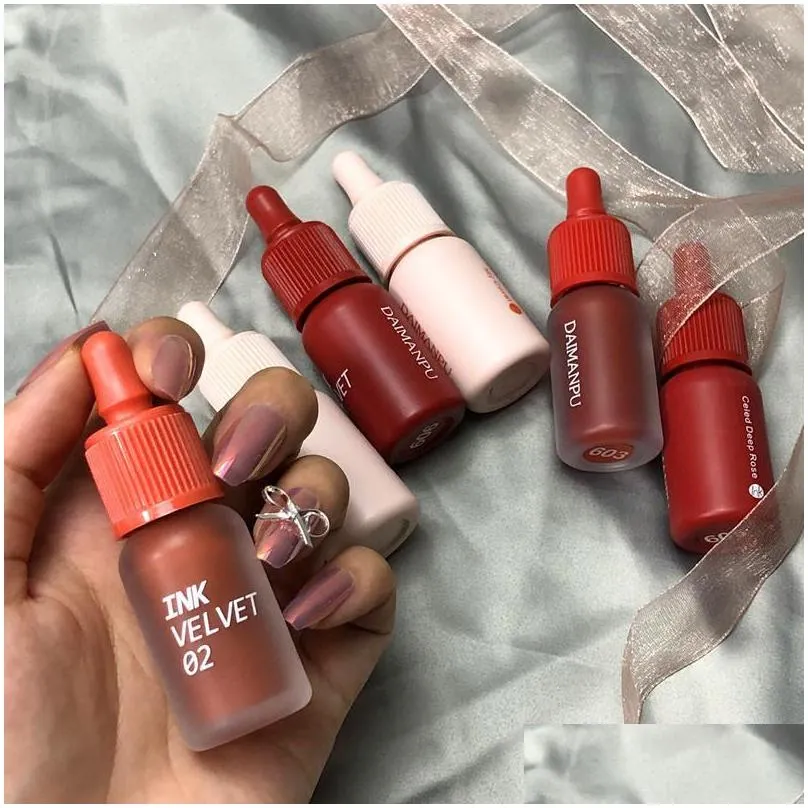 lip gloss 2021 6 color matte dyeing moisturizer liquid lipstick waterproof long lasting red tint korean makeup cosmetic