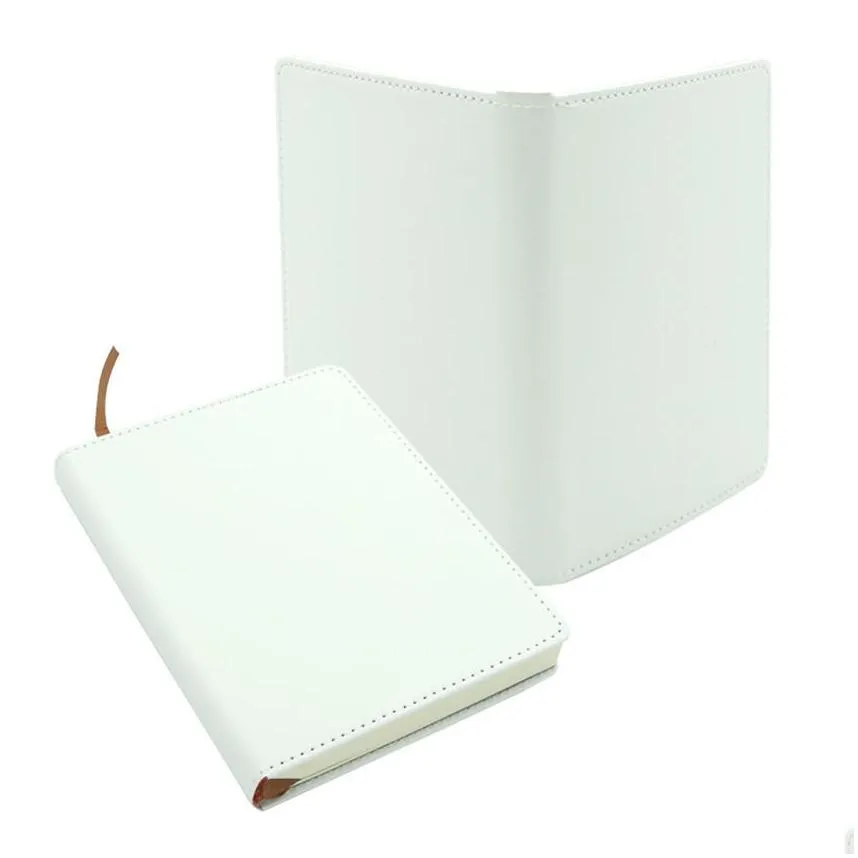 notepads a5 sublimation journals with double sided tape thermal transfer notebooks white blanks faux leather journal sea ship rrb10936