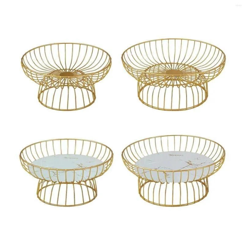 plates iron wire fruit basket serving bowl table centerpiece single tier dish for household kitchen counter cabinet