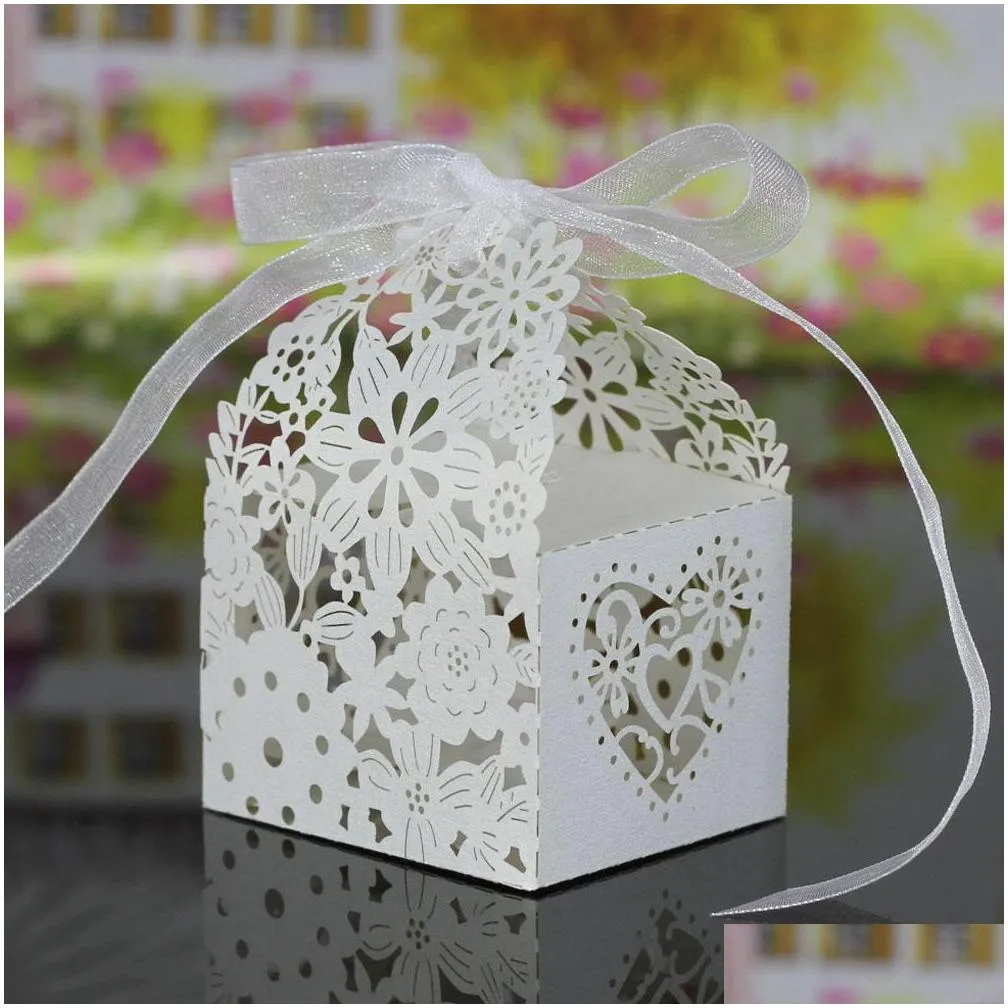 wholesale20pcs favor wedding candy box for festival paper gift cupcake boxes for banquet romantic wedding decoration party supplies