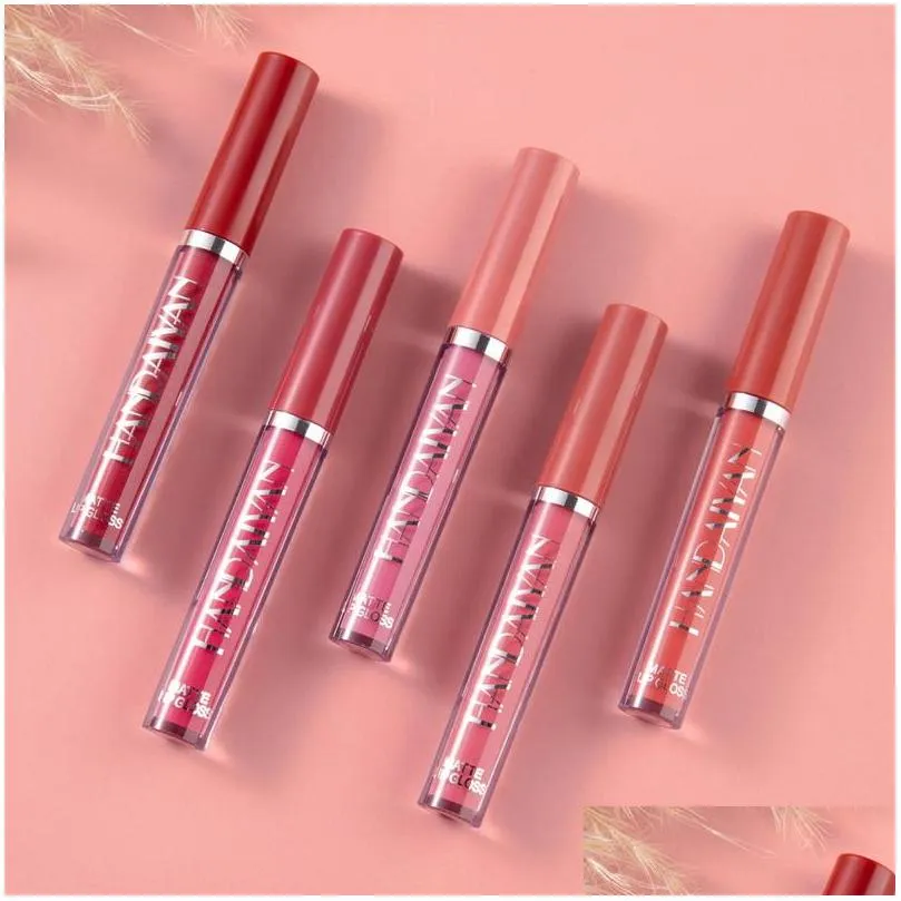 handaiyan lip gloss base matte liquid lipstick longlasting mini thin tube lipgloss nonstick cup not easy to fade wholesale makeup lipper