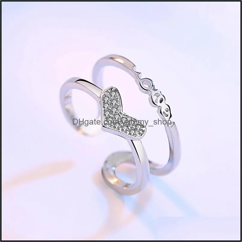 nehzy 925 sterling silver jewelry opening ring fashion woman high quality retro heart shaped kitten cubic zirconia ring 382 b3