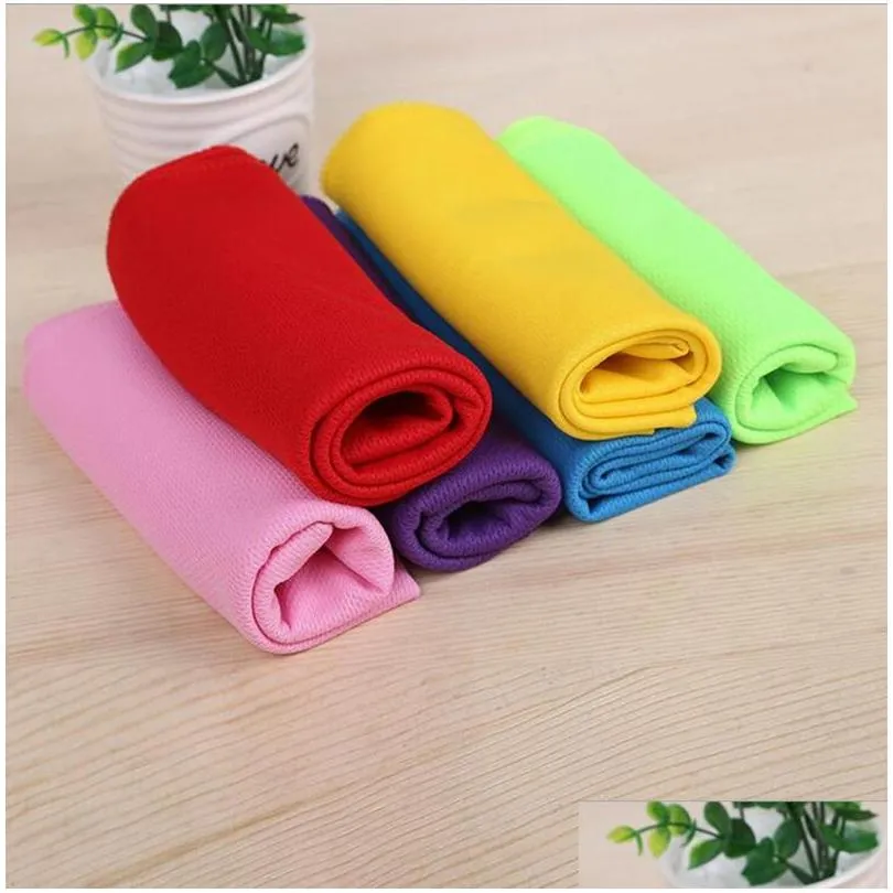 sport ice instant cooling face towel reusable cool towels quick dry cloth fitness yoga climbing exercise 30x80cm xh1262wll