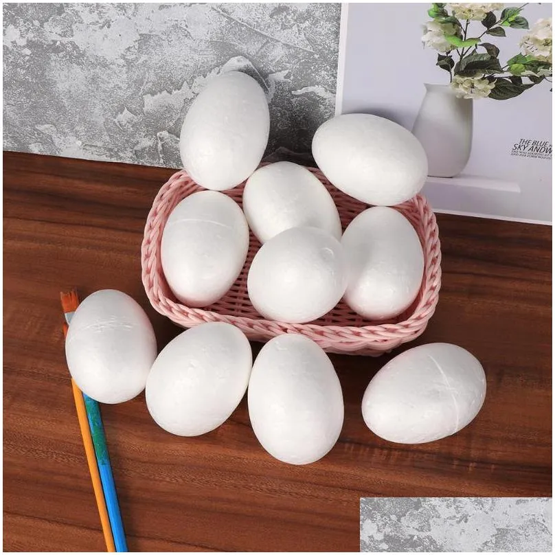 party decoration 50pcs 6cm durafoam eggs styrofoam diy easter egg crafts foam