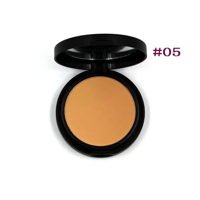 makeup press powders poudre with puff and mirror whitening firm brighten concealer natural maquillaje de cara face powder