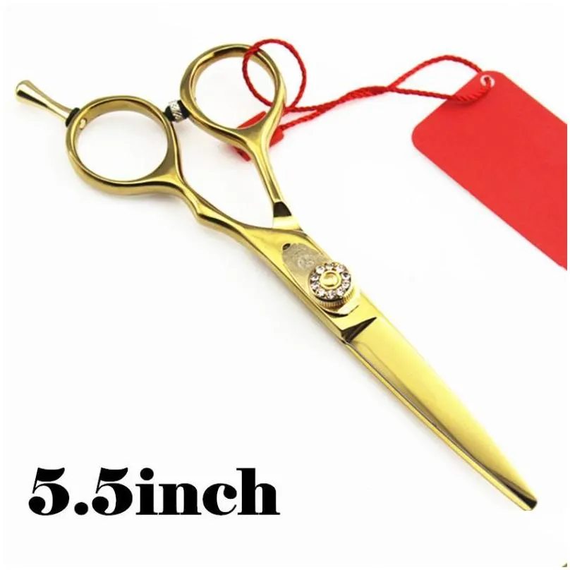 hair scissors professional 6 5.5 inch germany 440c golden cut set cutting barber makeup thinning shears hairdressing