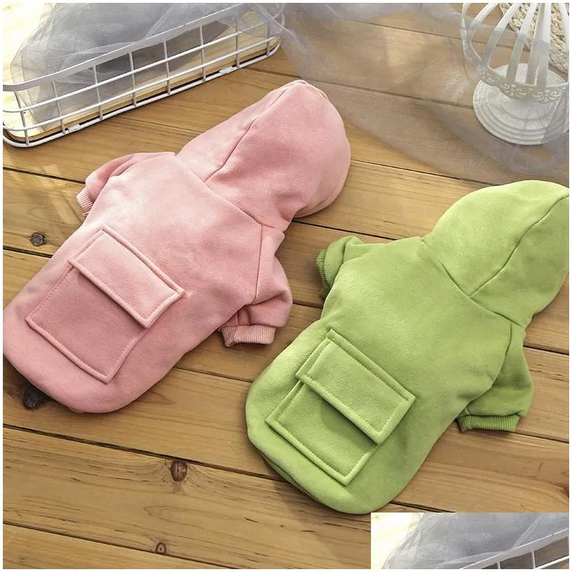 pet dog clothes fashion hooded sweater winter warm dogs coat cute trendy sweatshirt outerwears dhs shipping