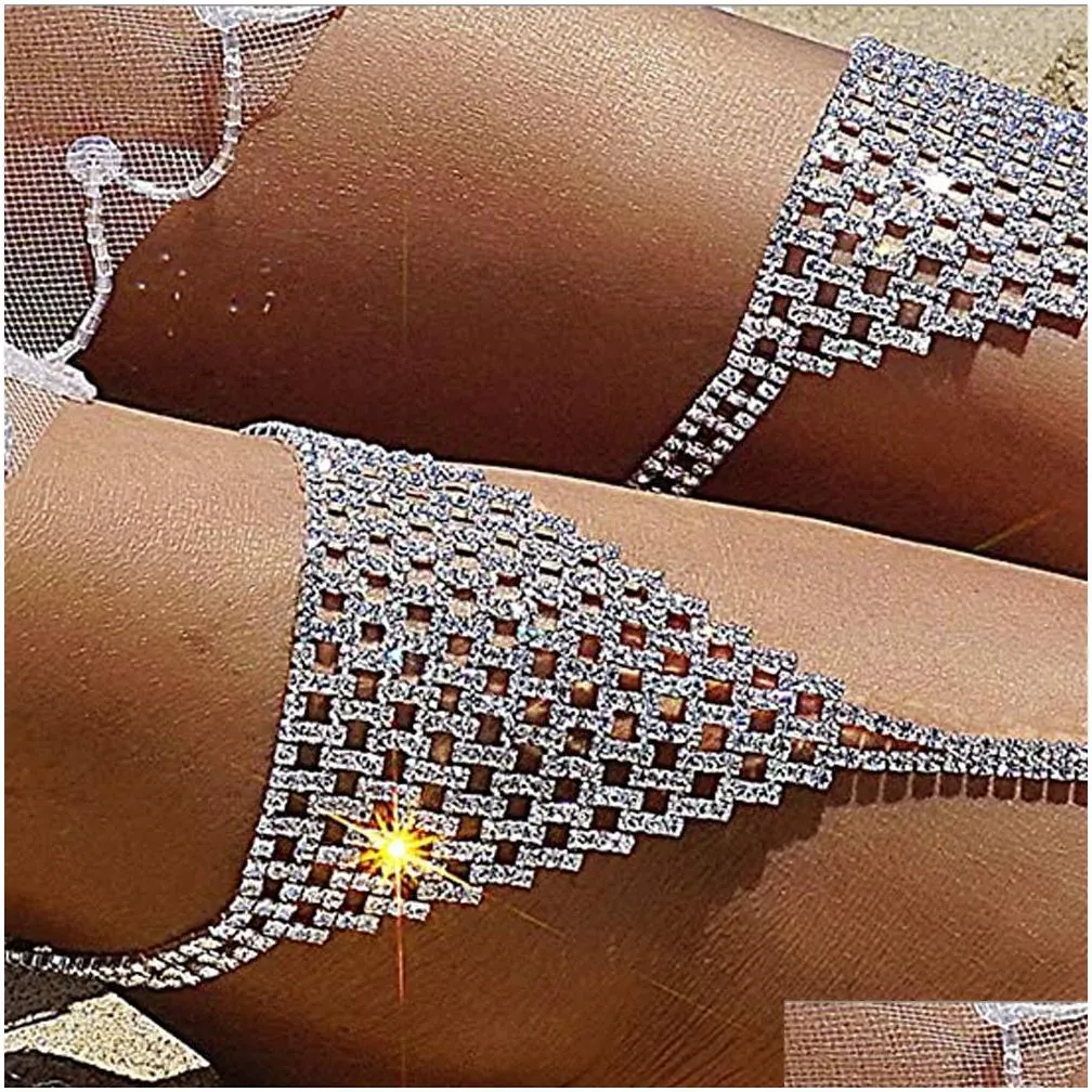 anklets stonefans boho finger anklet toe chain jewelry for women 2pcs beach anklet barefoot sandals foot jewelry accessories 221022