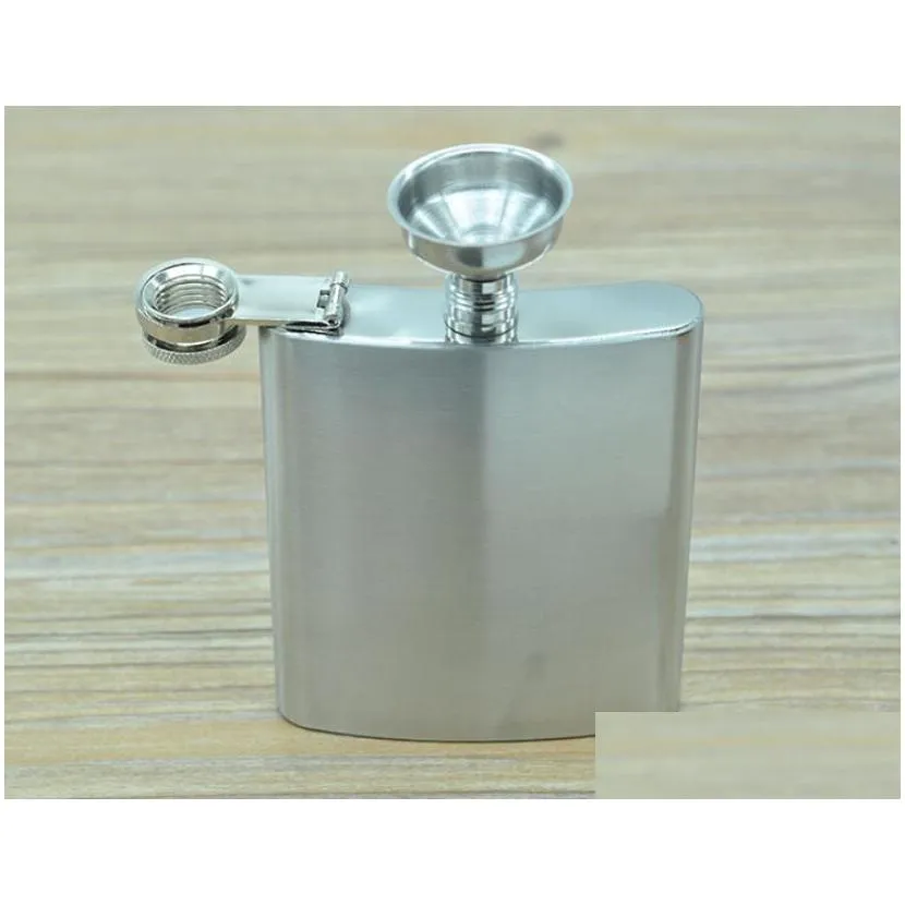 hip flasks stainless steel bottles men wine cups funnel 2 pieces set outdoor portable beer champagne bottle wy358 zwl1