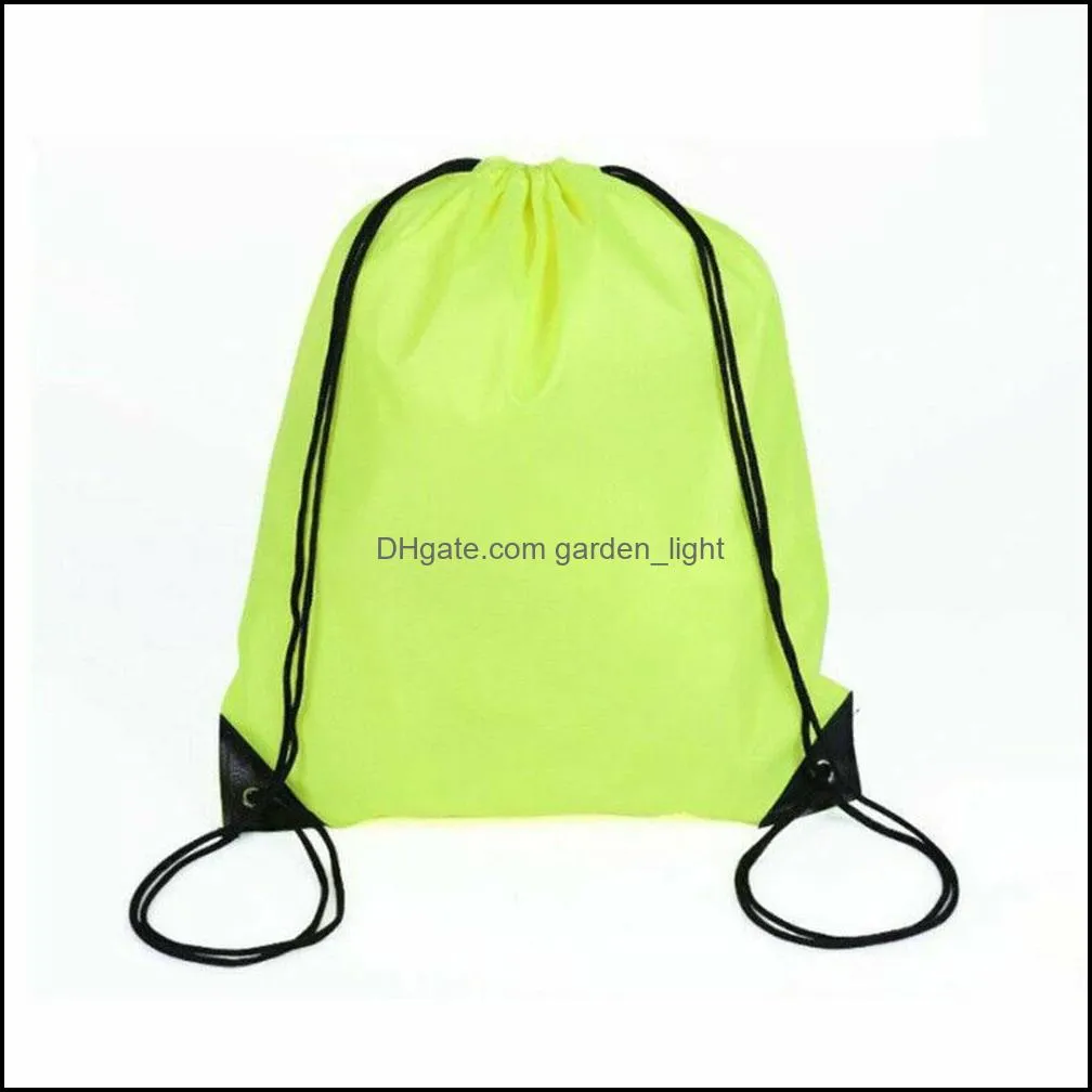 waterproof gym sport fitness bag foldable backpack drawstring shop pocket hiking camping beach swimming bag