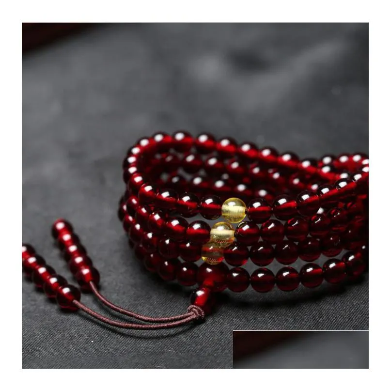 charm bracelets 108 prayer round beads women men bracelet 8mm buddhism necklace genuine natural blood red amber gemstone bracelets for women