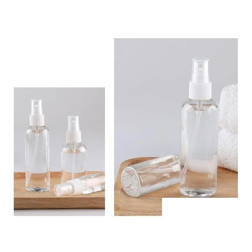 50ml pet empty plastic mist spray bottles cosmetic botella rellenable travel subbottle dispenser pump refillable cosmetics fine mist