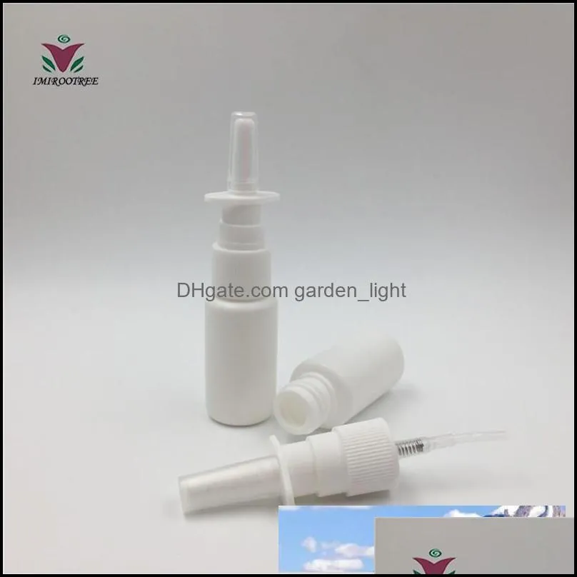  100 sets 20ml empty plastic nasal spray bottles mist nose sprayer pump bottle