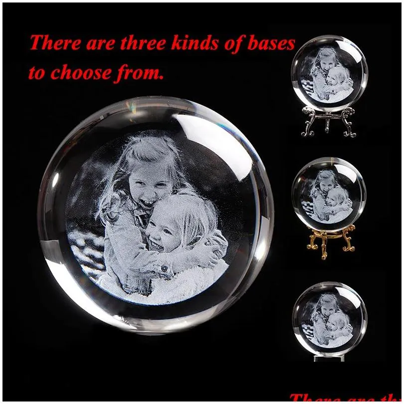 personalized glass p o frame ball custom crystal globe laser engraved wedding p o frame souvenir