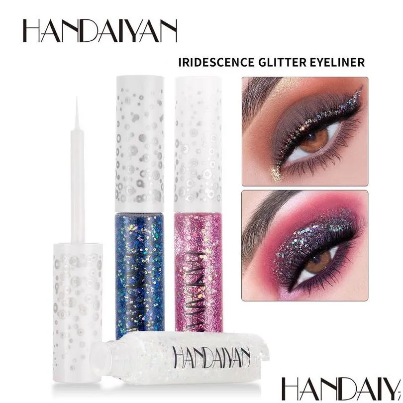 handaiyan shimmer liquid eyeliner heavy eyeshadow easy to wear longlasting fantasy shiny makeup glitter eye liner
