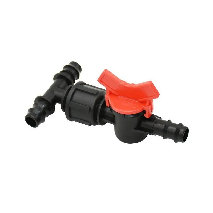 garden hose 25mm to 20mm 16mm tee barb water splitter with valve reducing 3 way connector 1pcs watering equipments