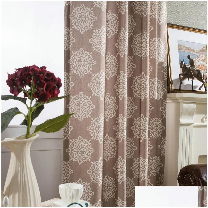 curtain drapes bigmum elegant chinese classical print blackout curtains for living room bedroom kitchen cortinas window