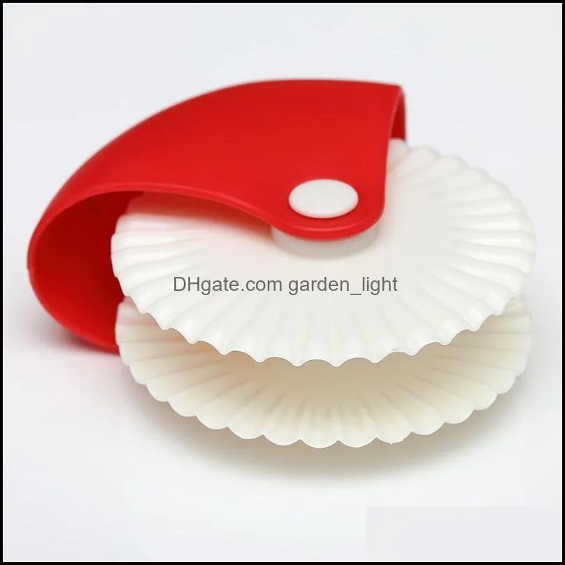 baking pastry tools dough lattice cutter pizza pie decoration gadget plastic roller wheel crust noodle roll fancy knife