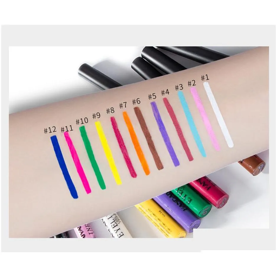 handaiyan beaulis eyeliner liquid color eyeliners easy to wear longlasting quick dry makeup waterproof eye liner