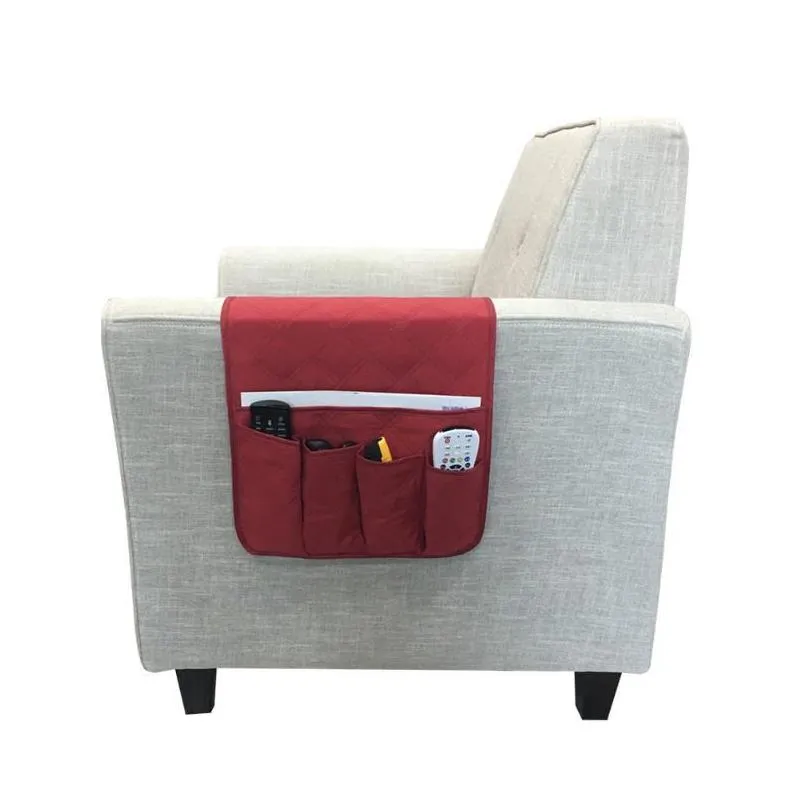 chair covers one pcs storage nonslip couch sofa armrest organizer with 5 pockets for phone book magazines tv remote control