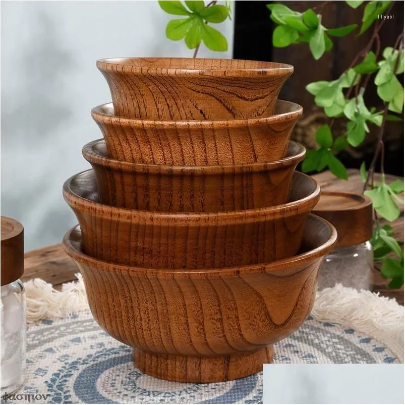 bowls mongolian milk tea bowl friendly jujube wood drinkware kitchenware household el suppliers kitchen bar drop