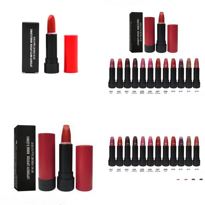 rouge a levres liptensity lipstick matte lip stick easy to wear longlasting coloris make up multicolor lipsticks