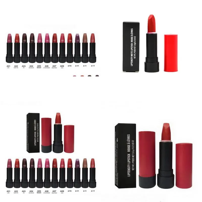 rouge a levres liptensity lipstick matte lip stick easy to wear longlasting coloris make up multicolor lipsticks