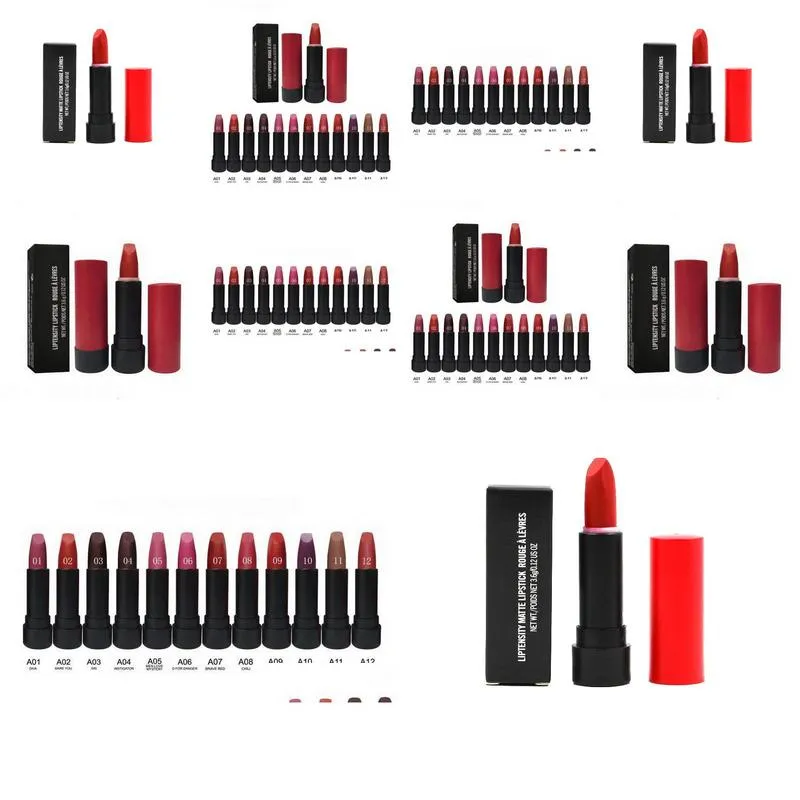 rouge a levres liptensity lipstick matte lip stick easy to wear longlasting coloris make up multicolor lipsticks