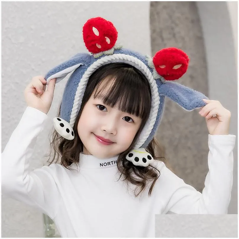 ear muffs parentchild cute cartoon children earmuffs douyin movable ears warm thick earmuffs students winter 221107