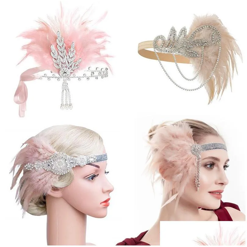 berets 1920s flapper headband roaring 20s accessories great gatsby party wedding headpiece hair accessories 221107