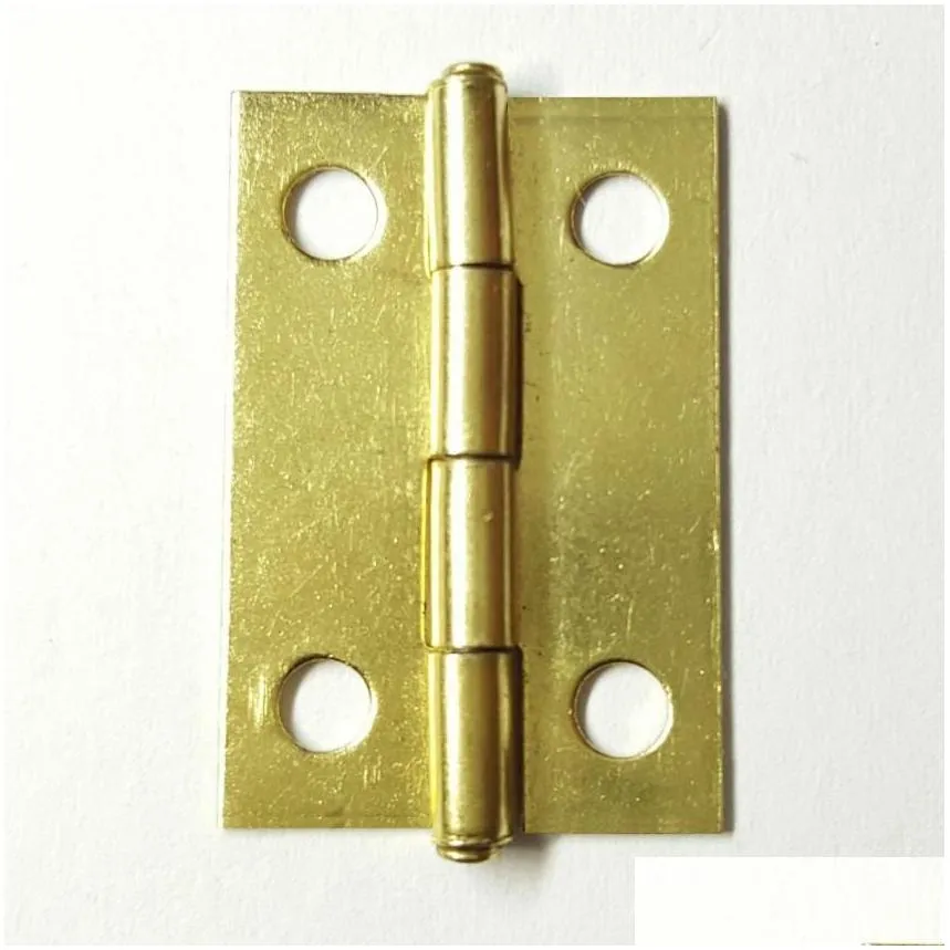 200pcs/lot 17x24mm 1 inch hinges brass / bronze optional wooden box parts small hinge iron flat hinge gift craft box decoration