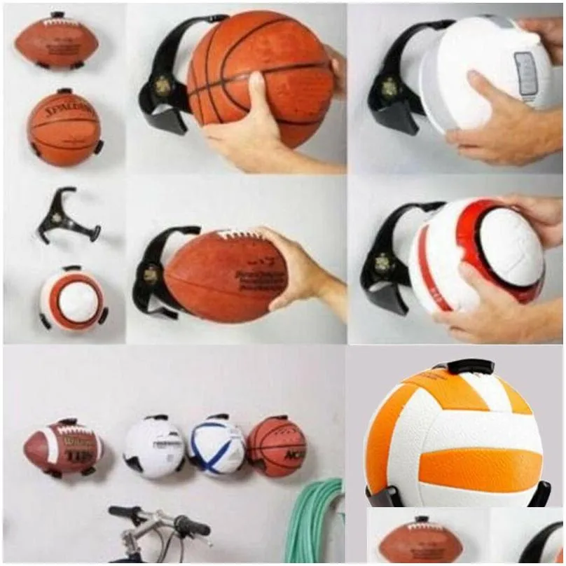 wall ball claw basketball football rack holder wall mount display case organizer racks holders