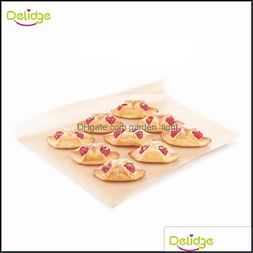 wholesale 1 pc 60x40 cm baking mat glass fiber nonstick cake macaron baking pad large size oven diy cookie baking liner