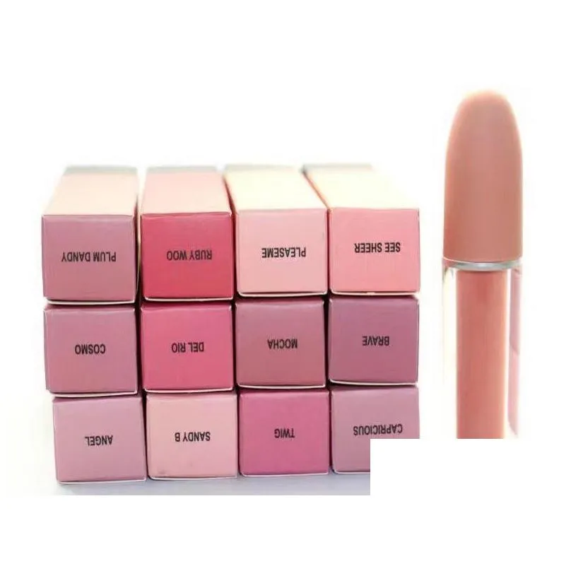 makeup lip gloss liquid lipstick natural moisturizer 12 different color with english coloris make up lipgloss
