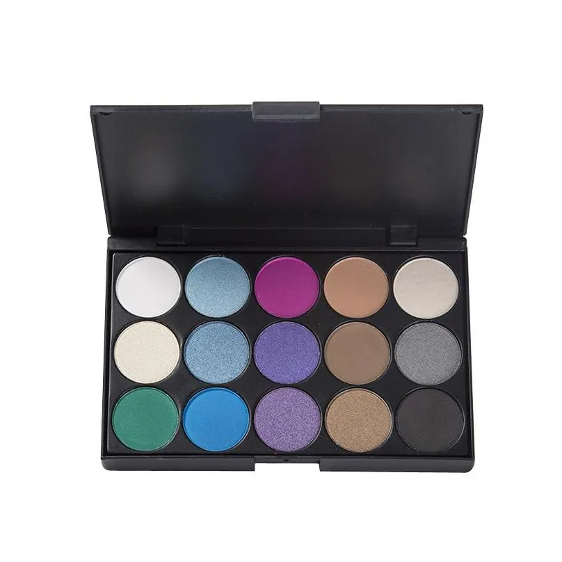 eye makeup look eyeshadow palette 15 colors matte and shimmer eyeshadow nude earth color powder make up eyes shadow