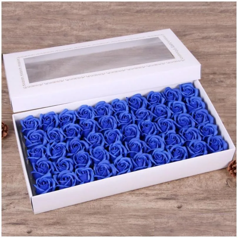 valentines day gift soap rose romantic holding flowers wedding banquet home decoration 50pcs/box