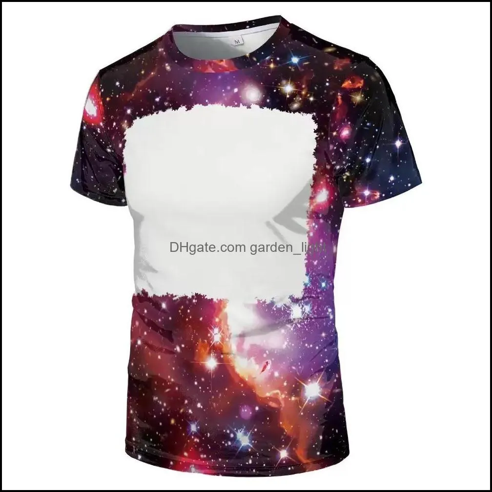 sublimation bleached tshirt heat transfer blank bleach shirt fully polyester tees us sizes for men women