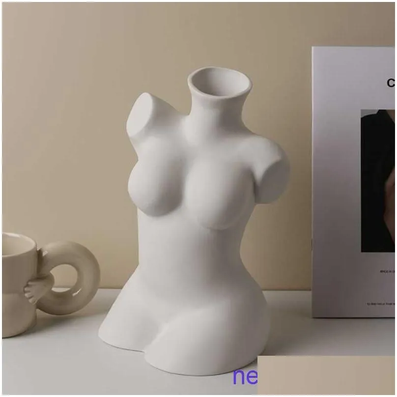 factory outlet beihamei creative ins human body vase ceramic living room porch home decoration art ornaments